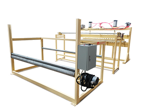 Foam winding and coding machine